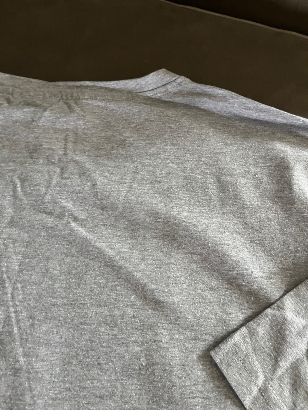 Avenue Gray Short Sleeve Tee with Black Cat & Peach Floral Accent - Picture 8 of 9